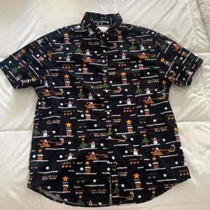 Men’s short sleeve button up shirt